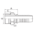 SAE O-ring manlig hydraulisk beslag